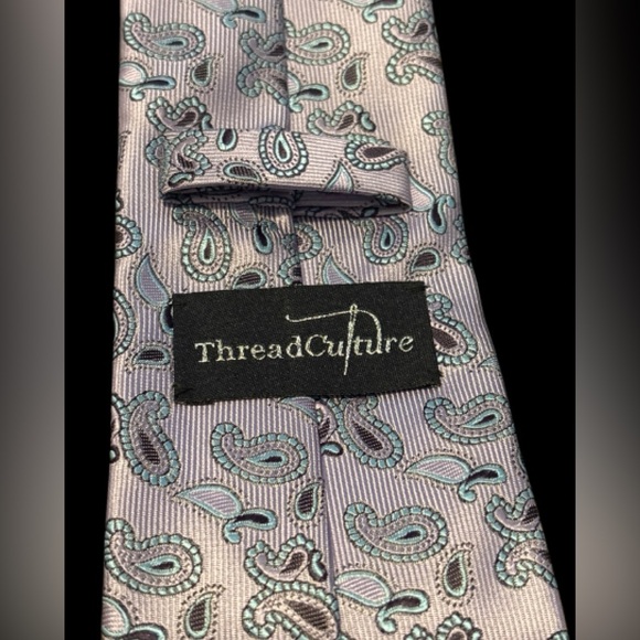 2/$30 Purple Paisley Patterned Men's Accessory - Picture 5 of 8